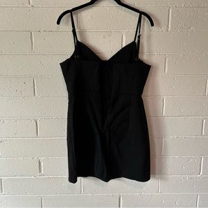 Princess Polly novella mini dress black size us 8.